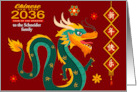 Chinese New Year 2024 Year of the Dragon for Custom Custom Name card