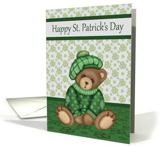 St. Patrick's Day with a Cute Bear Wearing a Hat... (1355444)