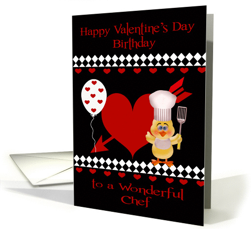 Birthday on Valentine's Day To Chef, Red heart, duck... (1356286)