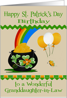 Birthday on St. Patrick’s Day to Granddaughter-in-Law with Pot of Gold card