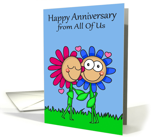 Anniversary from All Of Us, general, a happy flower... (1363008)