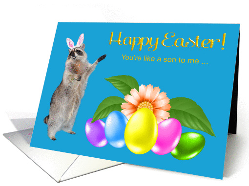 Easter, Like a Son, Raccoon wearing bunny ears with... (1363906)