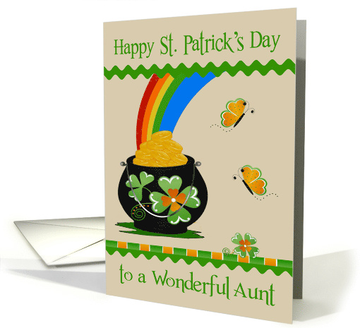 St. Patrick's Day to Aunt, pot of gold at the end of a... (1365662)