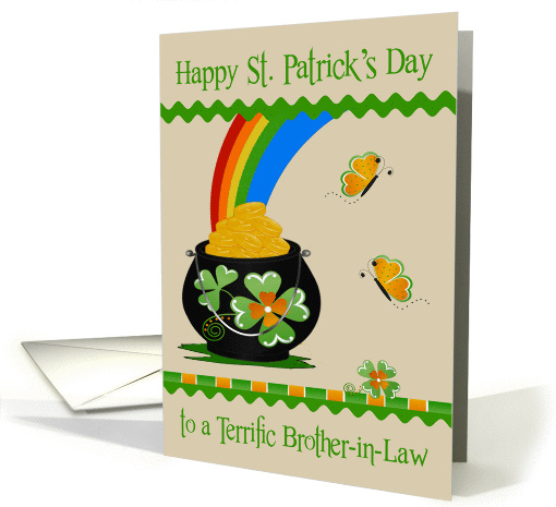 St. Patrick's Day to Brother-in-Law, pot of gold at the... (1365836)