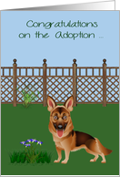 Congratulations On Adoption, German Shepherd, Rescue, Shelter card