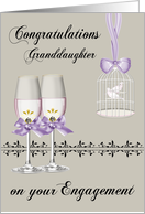 Congratulations to Granddaughter on Engagement with Two White Doves card