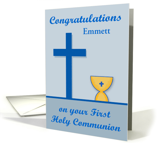 Congratulations On First Communion, custom name, chalice,... (1375386)