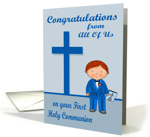 Congratulations On First Communion from all of us, boy... (1376230)