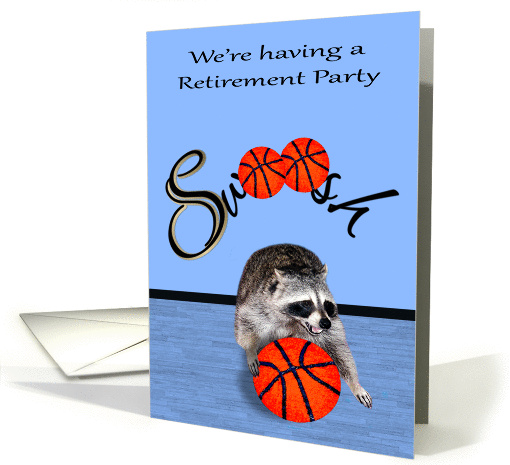 Invitations to retirement party for coach, raccoon... (1385588)