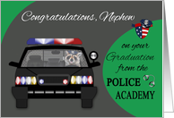 Congratulations to Nephew on Graduation from Police Academy Card