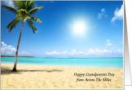 Grandparents Day from across the miles, sandy beach card