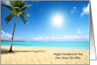 Grandparents Day from across the miles, sandy beach card