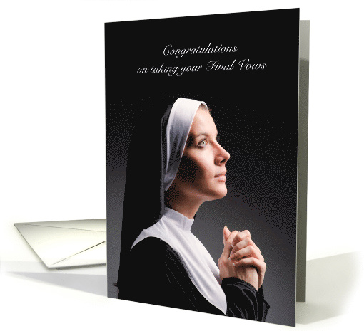 Congratulations on Taking your Final Vows with Novitiate... (1390566)