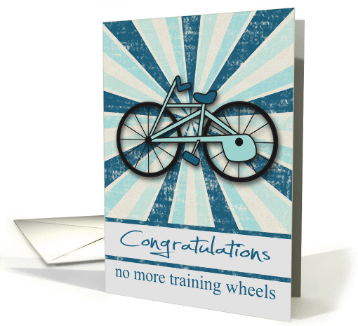 Congratulations, no more training wheels, general, blue... (1395148)