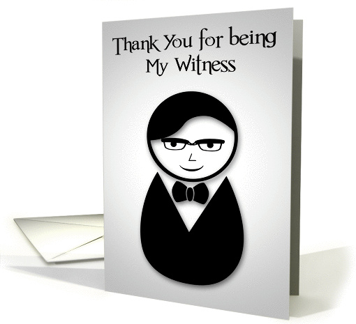 Thank you for being my witness, wedding, groom,... (1396934)