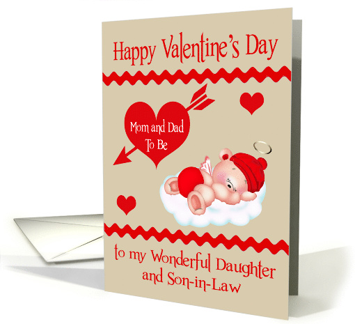 Valentine's Day to my Daughter and Son-in-Law Expecting Parents card