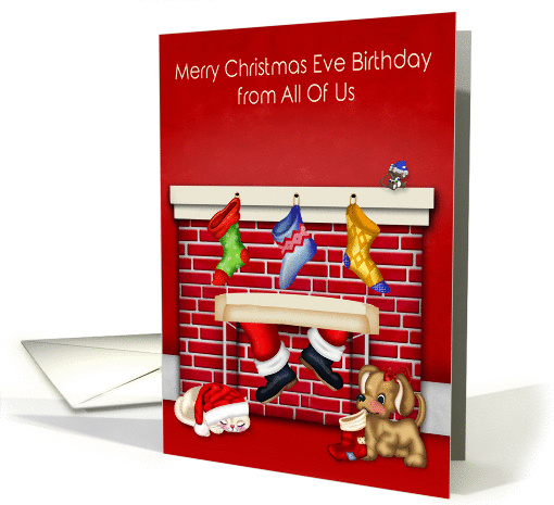Birthday on Christmas Eve from All Of Us, animals with... (1405636)