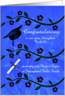 Congratulations, Master’s Degree, International Public Health, custom card