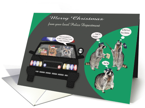 Christmas from Police Department, custom name, adorable... (1412720)