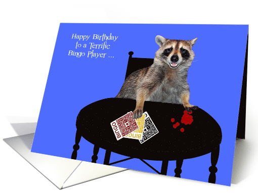 Happy Birthday to Bingo Player with an Adorable Raccoon... (1424480)