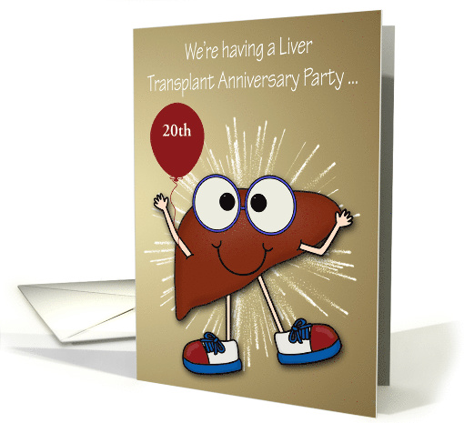 Invitations, Liver Transplant Anniversary Party, custom... (1425122)
