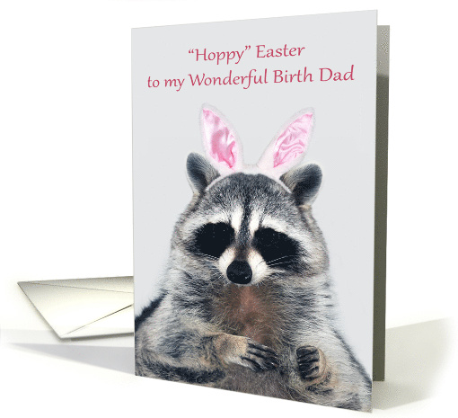Easter to Birth Dad, an adorable raccoon wearing bunny... (1425500)