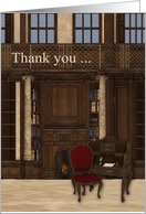 Thank you, letter of recommendation, general, vintage quill and ink card