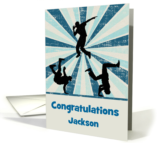 Congratulations on Dance Recital Custom Name with Male... (1430624)