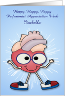 Perfusionist Appreciation Week, custom name, heart wearing sneakers card