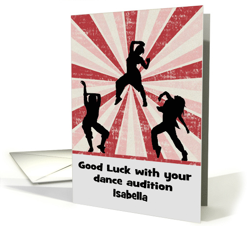 Good Luck, Audition, dance, custom name, female... (1431938)