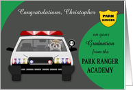 Congratulations on graduation from Park Ranger Academy custom name card