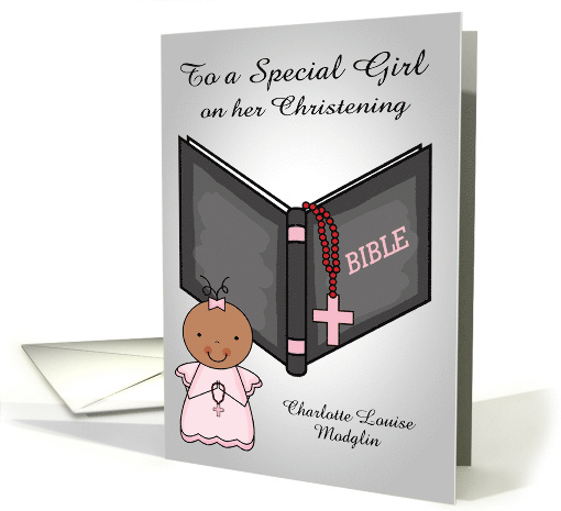 Congratulations on Christening Custom Name to Dark... (1432326)