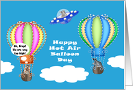 Hot Air Balloon Day, June 5th, National and International Days card