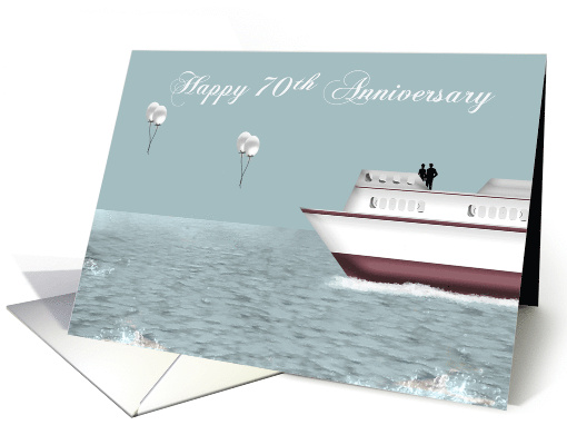 70th Wedding Anniversary Cruise Ship Theme with a Couple... (1435398)