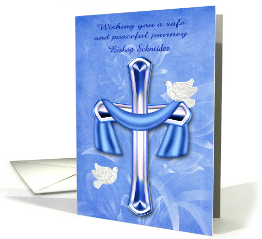 Safe Trip, custom name, religious, beautiful cross with... (1437042)