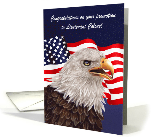 Congratulations on Promotion to Lieutenant Colonel with an Eagle card