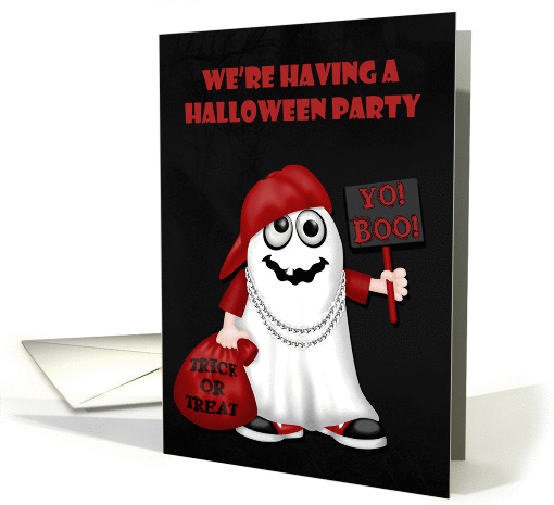 Invitations, Halloween Party, general, Rapper ghost with... (1450238)