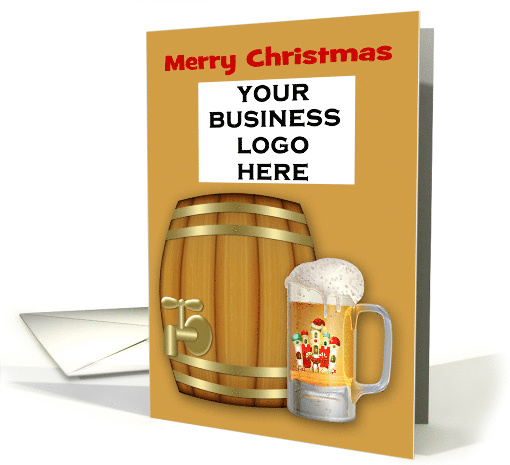 Christmas, business logo, brewery, mug of beer in front... (1453230)