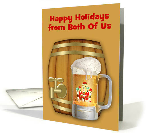 Happy Holidays from Both Of Us with a Decorated Mug of... (1453502)