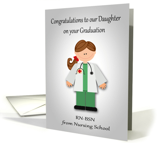 Congratulations to Our Daughter on Graduation from Nursing School card