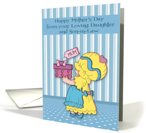 Mother's Day to Mum from Daughter and Son-in-Law with a Girl card