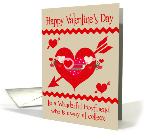 Valentine's Day to Boyfriend away at college, red, white,... (1465466)