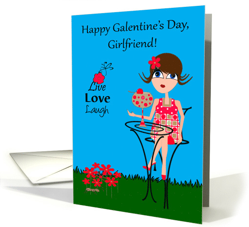 Galentine's Day to Girlfriend with a Woman Enjoying a... (1465766)