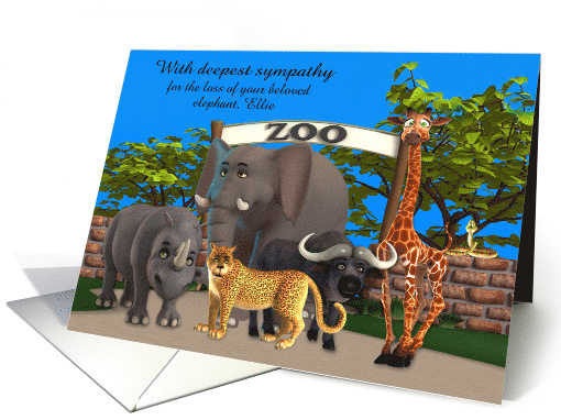Sympathy for Loss of Zoo Animal Custom with Zoo Entrance... (1466588)