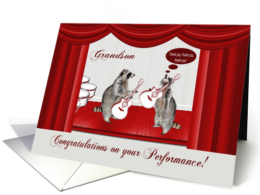 Congratulations on performance to grandson, Raccoon... (1467414)