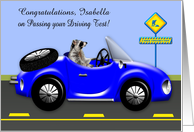 Congratulations on Passing Driving Test Custom Name Card