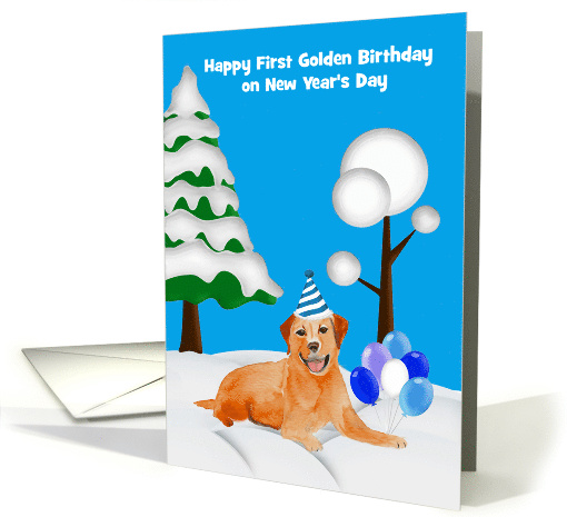 First Golden Birthday on New Year's Day, golden labrador... (1507076)