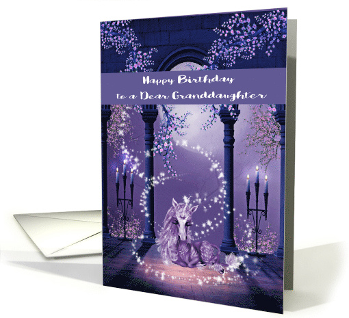 Birthday to Granddaughter, beautiful ultra purple and... (1517812)