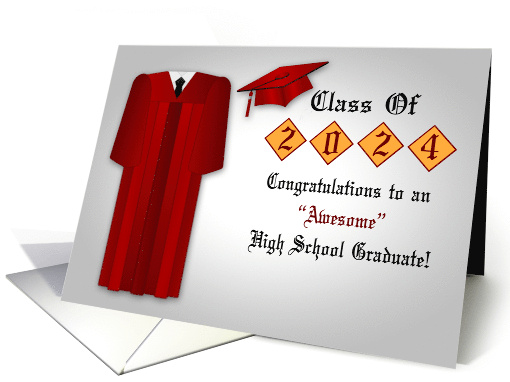Congratulations on High School Graduation 2024 with Male... (1520160)