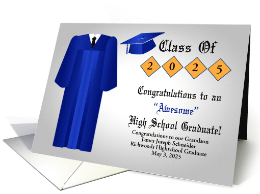 Congratulations on High School Graduation Custom Name and... (1520164)
